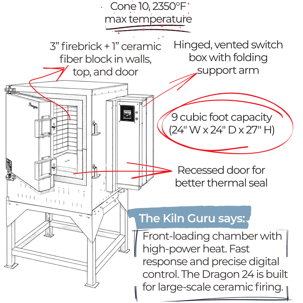 Paragon Dragon 24 Front Loading Kiln