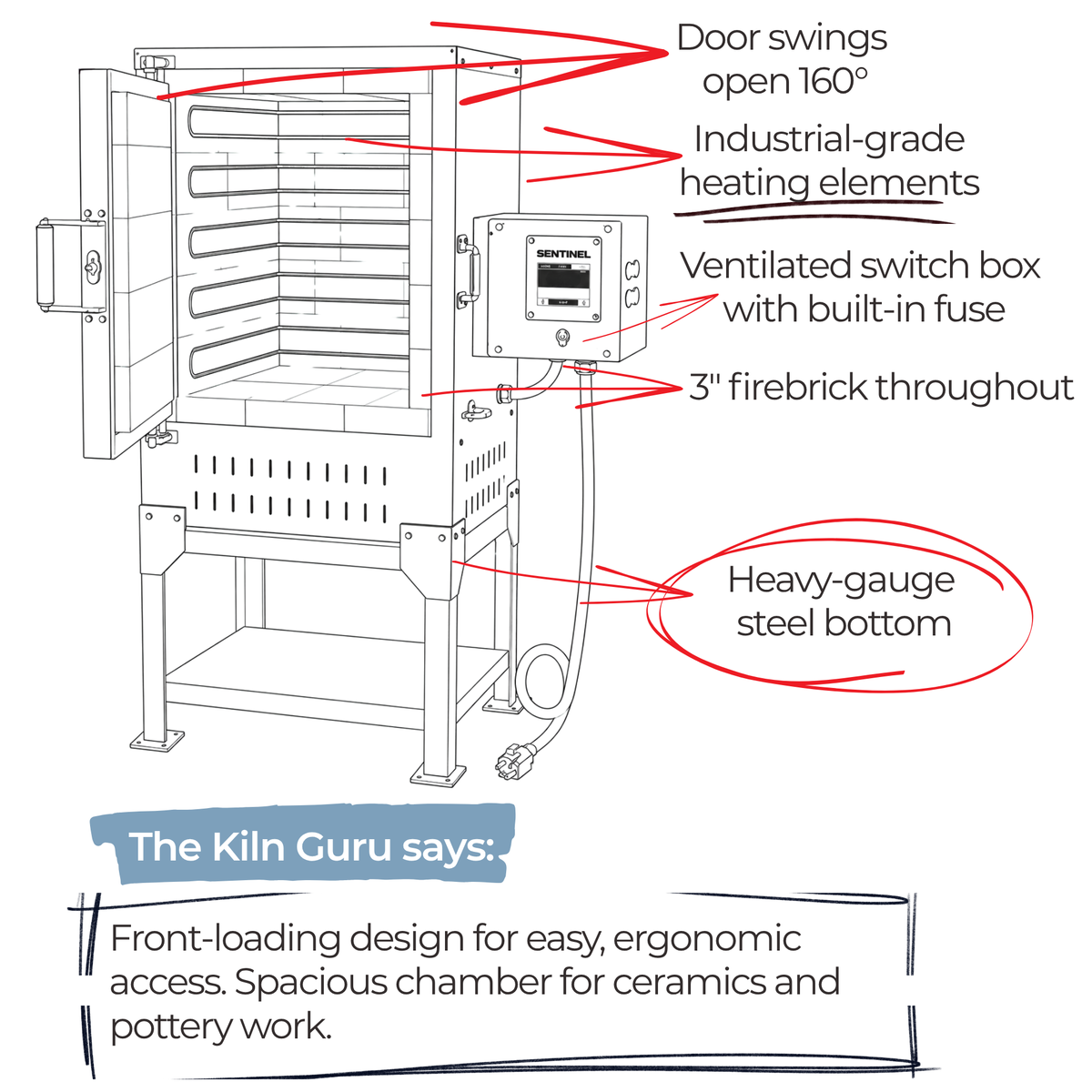 Paragon Iguana Front Loading Kiln